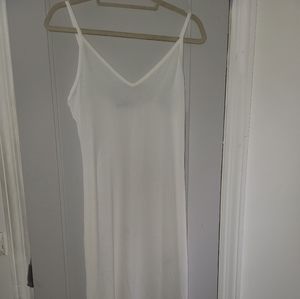 Lightweight white midi dress